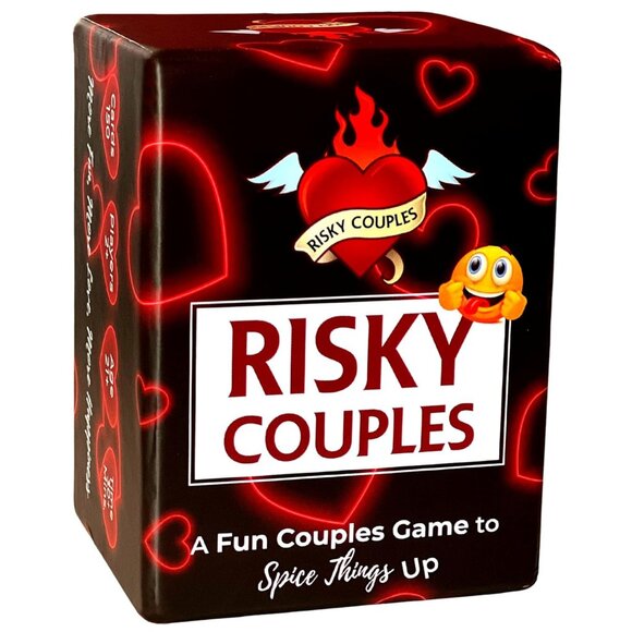 New RISKY COUPLES - Fun Couples Game for Date Night: 150 Spicy Dares & Questions - Picture 1 of 3